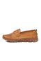 Tan Genuine Leather Flexible Lightweight Comfortable Women's Casual Shoes 0005 Z - 4