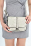 Medium Size Women's Leather Shoulder and Messenger Bag / Daily Cream Leather Bag - 2