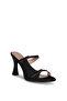 7201 t Mg Black Platform Heeled Women's Slippers - 3