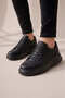 Zrj507 Premium Comfort Lace-Up Men's Casual Sneaker Black - 2