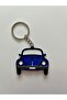 Retro Vosvos Car Design Keychain – Blue - Double-Sided 3D Printing