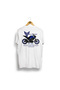Mt-25 Icon Blue / 100% Cotton 24/1 Fabric Premium Black&White Tshirt - 2