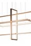 Modern Lighting, Modern chandelier, Light, Gold Color, ‎60 *150 cm cm, Suitable for dining room, villas, lobby, living room, kitchen, Adjustable height - 3