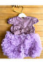 Mevlitlik Wedding Short Tutu Glittery Baby Evening Dress-Purple - 5