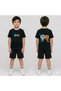 Boys' and Girls' T-Shirt and Shorts Set 100% Cotton Summer Comfortable Fit Printed T-Shirt Children's Combination