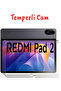 واقي شاشة متوافق مع Redmi Pad 2 مقاس 11 بوصة، زجاج صلب غير قابل للكسر للتابلت