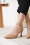 Women's Nude Heeled Shoes Fs12Ms01D - 2