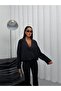 Women's Buttoned Blazer Shirt Jacket Oversized Cut Stylish Long Sleeve Modern Casual Office Top
