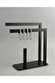 Modern Matte Gold Metal Paper Towel Holder and Towel Rack – Countertop Standing Organizer - 4
