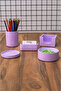 CONCRETE OFFICE SET PEN HOLDER CUP HOLD NOTEBOOK HOLDER Paper Clip Holder Business Card Holder - 2