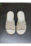 Beige Suede Leather Orthopedic Women's Slippers - 5