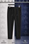 Boys' Plain Trousers with Elastic Waist Lycra Folded Cuffs Style 5.Mdl - 2