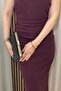 Women's Black Glittery Silver Accessories Evening Dress Bag - Chain Strap Hand and Shoulder Bag - 2