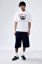 Unisex Oversize Burnt Out but Optimistic Printed Premium T-Shirt - 6