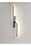 Modern Lighting, Wall Light, Black Color, Length:80 cm, Suitable for living room, dining room, bedroom, bathroom, Fixed height