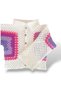 Crochet White Colored Motif Hand Knitted Women's Cardigan - 3