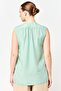 Women V Neck Sleeveless Sequin Top, Green - 3