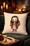 Demon Slayer Nezuko Game Anime Themed Throw Pillow Cover – 43X43 Decorative Pillowcase Double-Sided Printing - 4