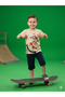 Boy's Top and Bottom Combed Cotton Set with Boar Print - 2