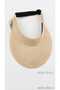 Summer Beach Visor- Adjustable Foldable with Elastic Back, Portable in Bag Practical Sunshade- Stylish and Modern Design - Tennis and Golf Type Straw Beige Hat - 4
