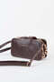 Women's Gonca Bitter Brown 3-Compartment Small Size Zipper and Snap Closure Handbag and Shoulder Bag - 4
