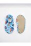 Boys' Non-Slip Sole Sea Shoes Pool Booties - Blue Shark Patterned - 3