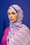 مجموعة Marrakech شال ناعم أزرق غابة وردي 3049-12 - 4