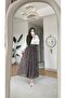 Shawl Patterned Chiffon Skirt - 2