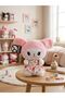 Kuromi Plush Toy in Pink Floral Dress 25 cm Cute Sanrio Figure Soft Sleeping Companion - 2