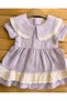 Eid Lace Detailed Summer Baby Collar Short Muslin Baby Dress - Lilac - 4
