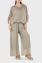 Silk Blend Relaxed Fit Flowy Wide Leg Trousers Pants 690O15 - 4