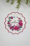 Good That You Are My Mother Floral Embroidery Edge Cocktail Napkin 1 Piece