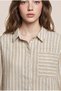 Linen looking summer shirt with full sleeve - 5