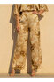 High Waist Floral Print Wide Leg Pants