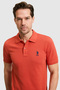 Men's Slim Fit Polo Collar Tile Basic T-Shirt 50322304-Vr031 - 2
