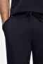 Rolan Navy Blue Straight Leg Gofre Printed Soft Textured Modal Fabric Standard Fit Men's Sweatpants - 4
