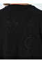 Men Black Embroidered Boxy Fit T-Shirt - 5