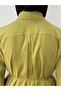 Şimal Kemerli Oversize Wide Sleeve Shirt-Çi̇513.5 Oil Green - 5