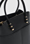 Zippered satchel bag black - 5