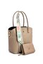 Women's Scarf Bag with Hand Shoulder Strap, 3 Compartments, Soft Leather