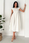Women's Polka Dot Midi Dress – Sleeveless Loose Fit Casual Chic Long Dress - 6