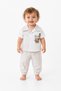 Baby Boy Striped Shorts Set with Embroidery Detail Summer Baby Boy Set - 5