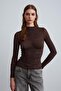 32333 Women's Gathered Cashmere Blouse - 2