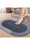 Bathroom Mat Anti Slip Waterproof Floor Mat Quick Dry Non Slip Bath Rug 60x40 cm Soft Absorbent Bathroom Carpet UAE