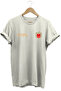 Unisex Anthracite Göktürkçe T-Shirt with Turkish Writing and Turkish Emblem, Crew Neck