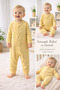 Isis Unisex Baby Star Patterned Long Sleeve Jumpsuit with Snap Fasteners - 3