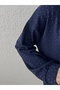 Wave Six Pleated Stone Trousers Set-Mf1893 Navy Blue - 2