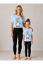 Mother Daughter Tights and T-Shirt Set T-Shirt Set 100% Cotton Flexible Comfortable Casual Sports Combination (Single Set Sold)