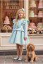Girl's Flower and Bow Detailed Evening Dress Birthday Party Dress 3 Piece Set 3-4-5-6-7 Years Old 35367Pr