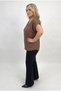 Women's Coffee Plus Size Strawberry Fabric V-Neck Blouse Hzl26S-Zss110071 - 5